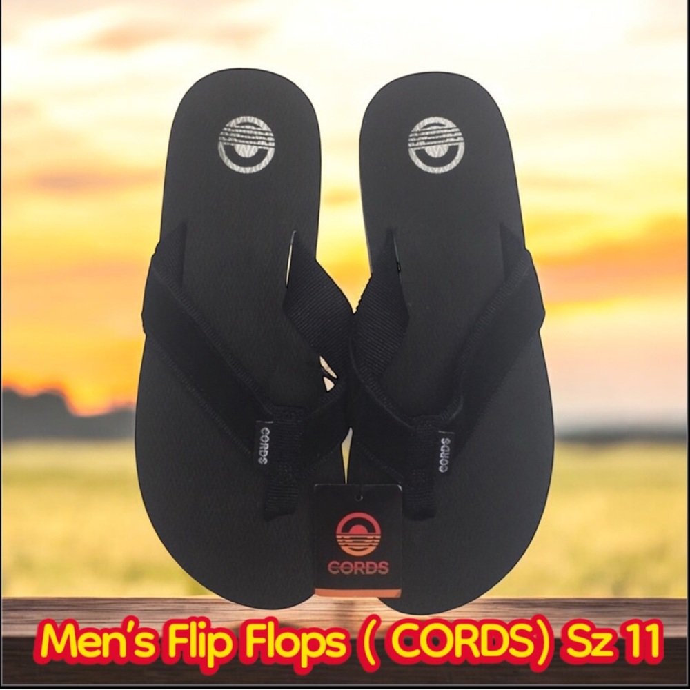 Mens Cords Venice Black & White Suede Sandals Sz 11 NWT